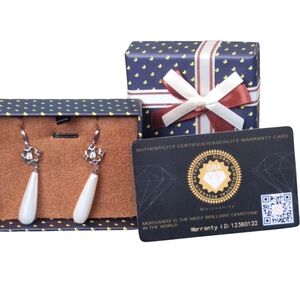 Moissanite Diamond Earrings With FreshWater Gradient Pearls